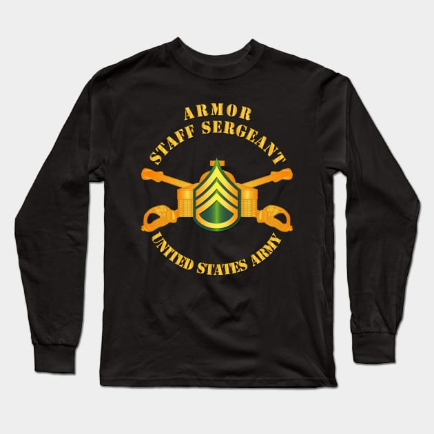 Armor - Enlisted - Staff Sergeant - SSG Long Sleeve T-Shirt by twix123844